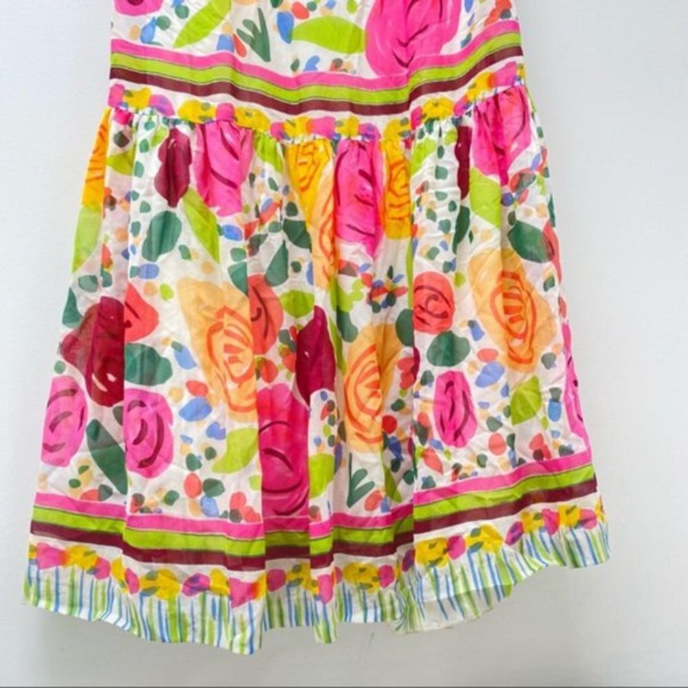 NWT Sue Wong Dress Floral Maxi Silk Women‎ Size 0 - Picture 5 of 10